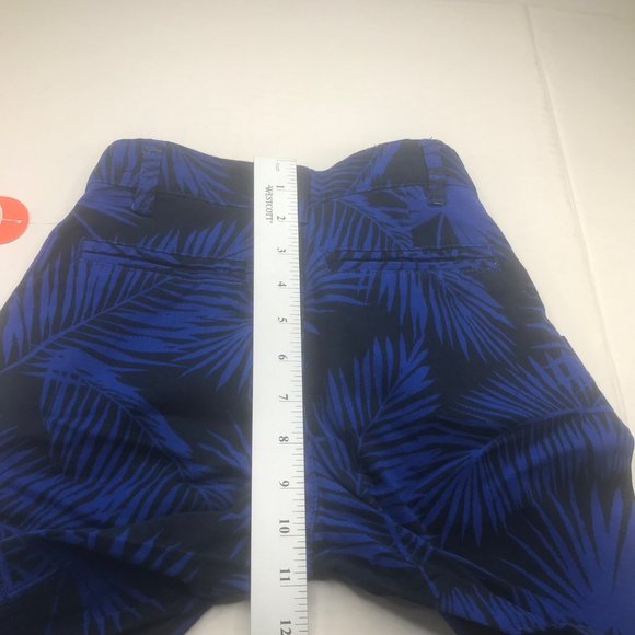 Wonder Nation Boy's Size 10 Adjustable Waist Flat Front Short Blue Palm Leaf New - Picture 12 of 13